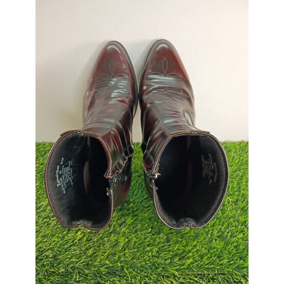 Laredo Men 9EW Burnt Apple Leather Side Zip Traditional Boots main image 4